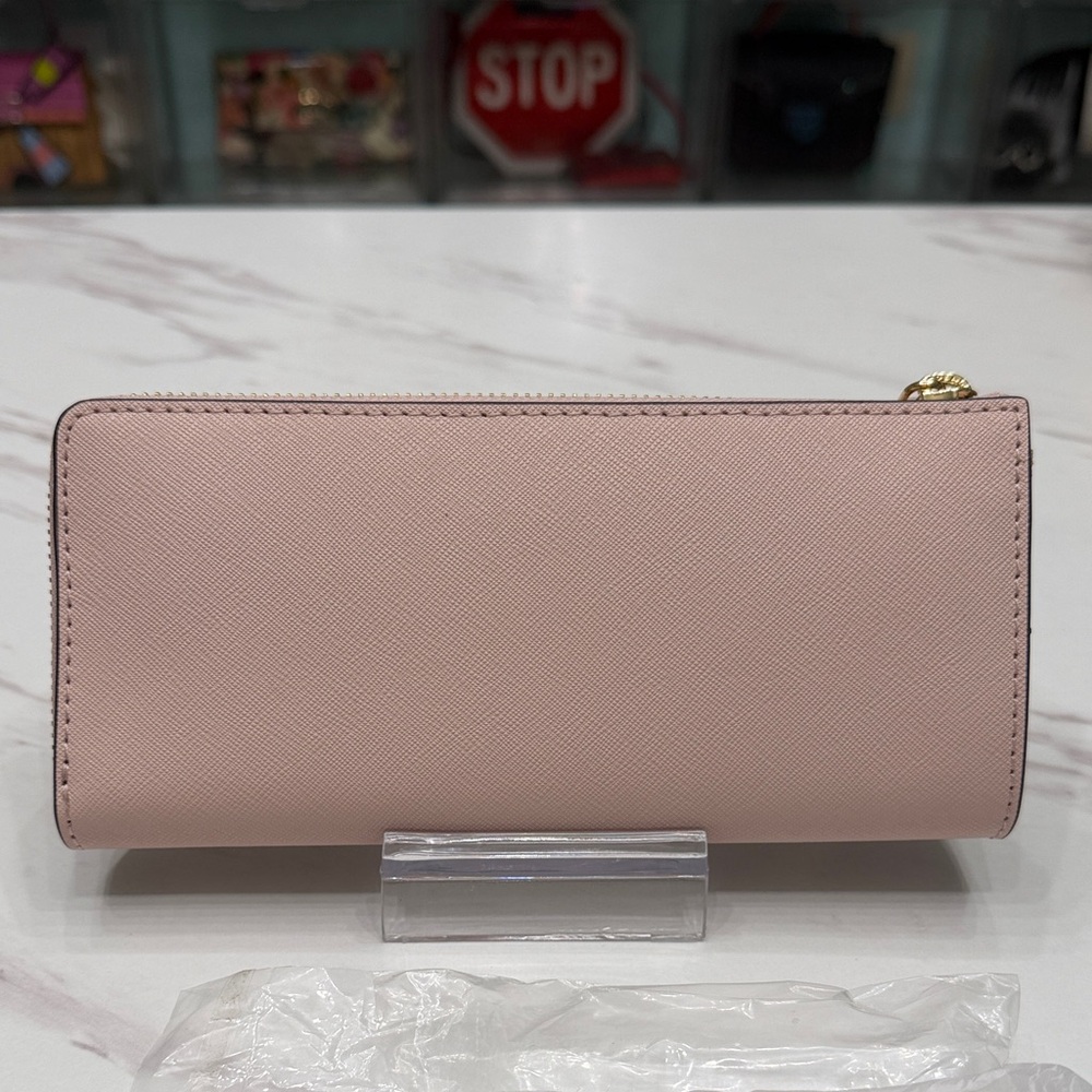 MICHAEL KORS Pale Pink Saffiano Zip-Around Wallet - Picture 2 of 4